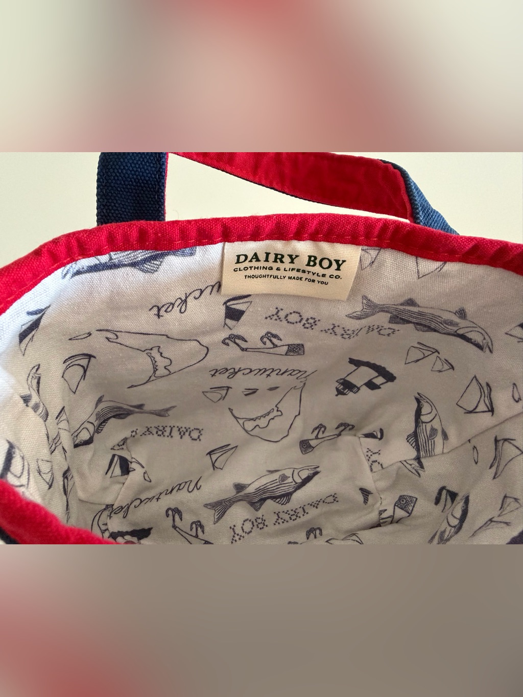 Dairy Boy Monogrammed Mini Tote — image 7 of 7